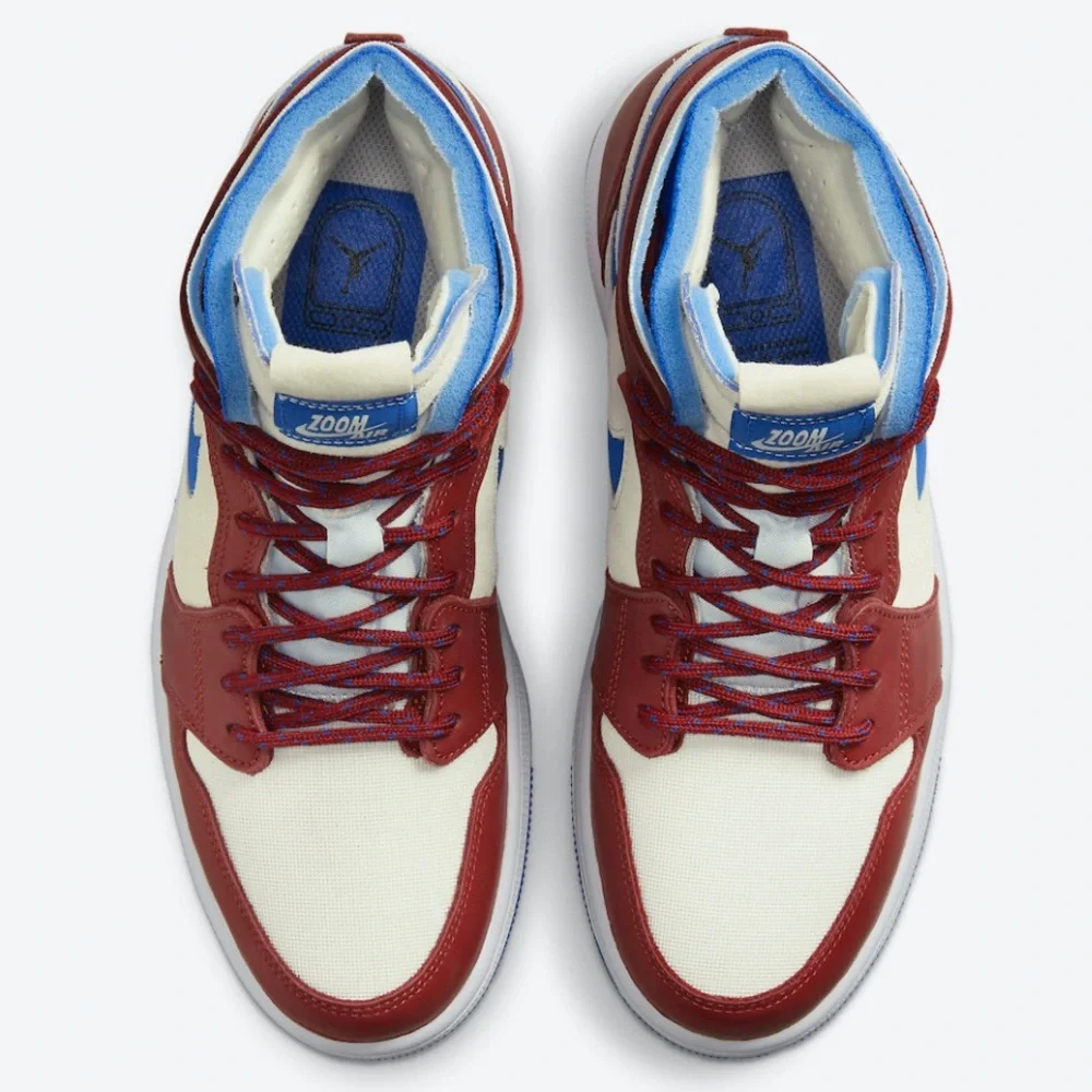 NEW AIR JORDAN 1 ZOOM Air CMFT “TEAM RED” Shoes - Picture 5 of 8